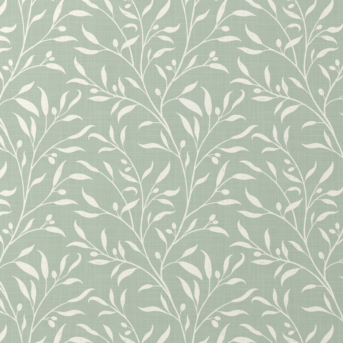 olive grove wallpaper in green and white leaf botanical in peel and stick, prepasted, or traditional nonpasted for vintage farmhouse or mediterranean decor.