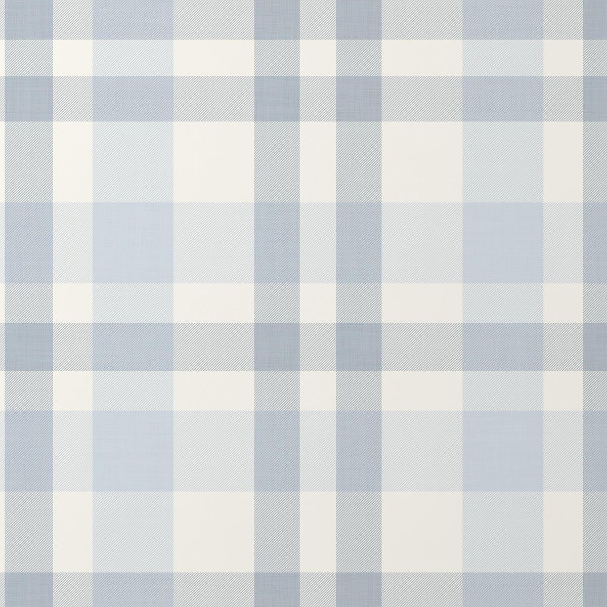 blue and white plaid farmhouse cottage wallpaper in peel and stick, prepasted or traditional nonpasted for baby boy nursery room, kids bedroom, powder room or laundry room.