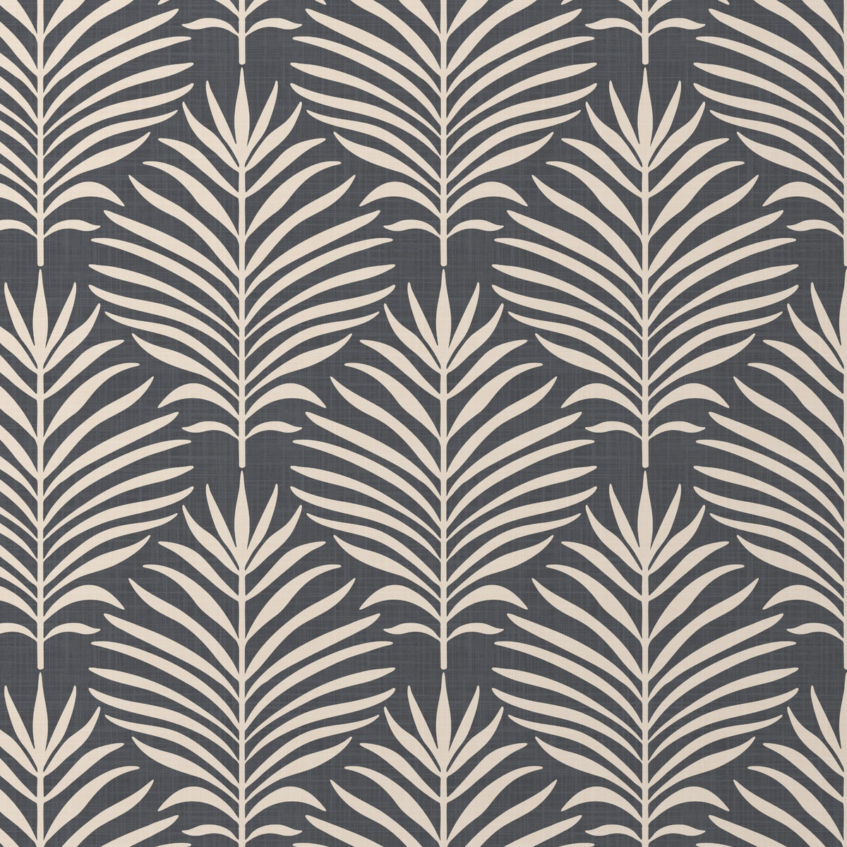 Boho tropical wallpaper shown in peel and stick and prepasted options. Neutral black dark moody botanical palm leaf design for bathroom, powder room, office, living room, dining room, laundry room, and entryway. Renter friendly and removable coastal minimalist look.