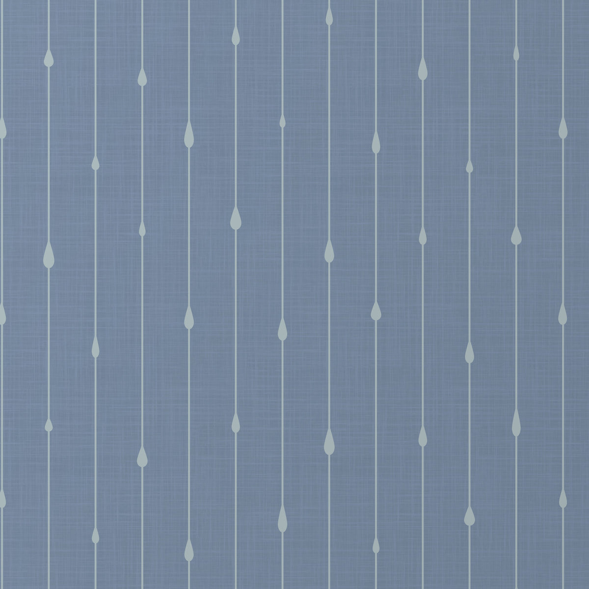 blue coastal stripe with nautical water drops in removable peel and stick, prepasted or traditional nonpasted wallpaper for a powder room, bathroom, bedroom, or nursery wall.